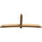 Ekena Millwork Bellingham Timber Gable Bracket, Western Red Cedar, 108"W x 45"H x 5 1/2"D x 5 1/2"F, 10/12 Pitch GBW108X45X0606BEL00SWR - alternate 3